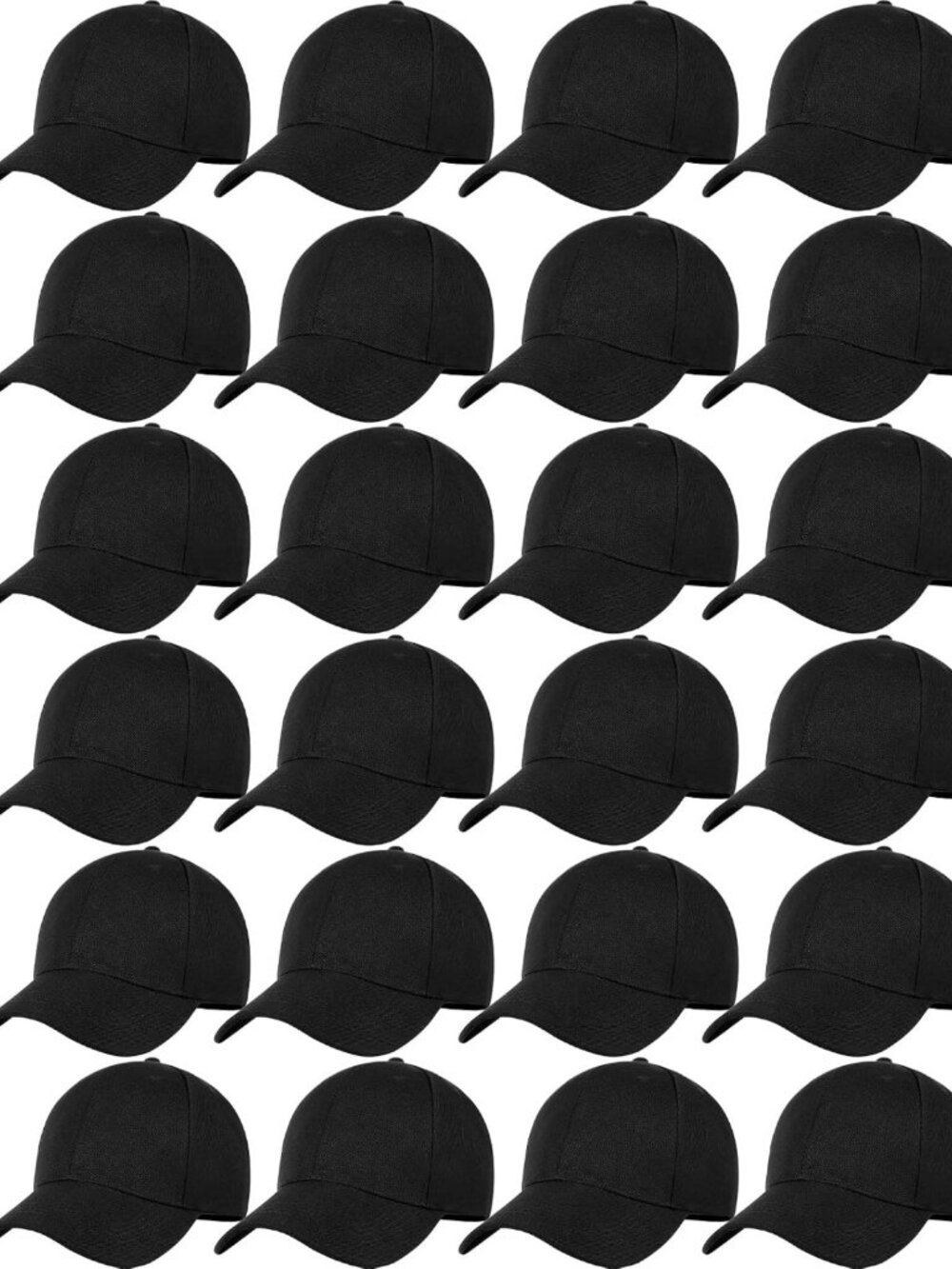 24 Adjustable Baseball Caps - Stylish, Comfortable, Perfect for All Occasions